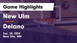 New Ulm  vs Delano  Game Highlights - Jan. 20, 2024