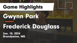 Gwynn Park  vs Frederick Douglass  Game Highlights - Jan. 18, 2024
