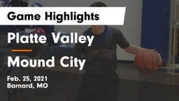 Platte Valley  vs Mound City  Game Highlights - Feb. 25, 2021