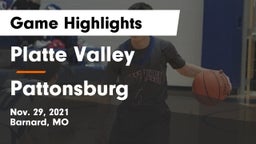 Platte Valley  vs Pattonsburg  Game Highlights - Nov. 29, 2021