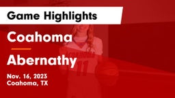 Coahoma  vs Abernathy  Game Highlights - Nov. 16, 2023
