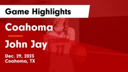 Coahoma  vs John Jay  Game Highlights - Dec. 29, 2023