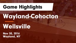 Wayland-Cohocton  vs Wellsville Game Highlights - Nov 30, 2016