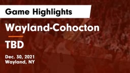 Wayland-Cohocton  vs TBD Game Highlights - Dec. 30, 2021