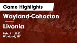 Wayland-Cohocton  vs Livonia  Game Highlights - Feb. 11, 2022