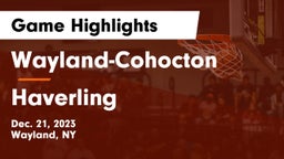 Wayland-Cohocton  vs Haverling  Game Highlights - Dec. 21, 2023