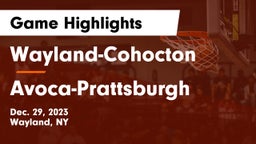 Wayland-Cohocton  vs Avoca-Prattsburgh Game Highlights - Dec. 29, 2023