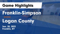 Franklin-Simpson  vs Logan County  Game Highlights - Jan. 20, 2023