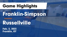 Franklin-Simpson  vs Russellville  Game Highlights - Feb. 3, 2023