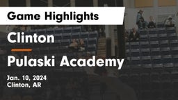 Clinton  vs Pulaski Academy Game Highlights - Jan. 10, 2024