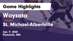 Wayzata  vs St. Michael-Albertville  Game Highlights - Jan. 9, 2020