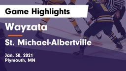 Wayzata  vs St. Michael-Albertville  Game Highlights - Jan. 30, 2021