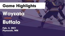 Wayzata  vs Buffalo  Game Highlights - Feb. 4, 2021