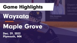 Wayzata  vs Maple Grove  Game Highlights - Dec. 29, 2022
