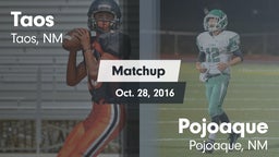 Matchup: Taos  vs. Pojoaque  2016