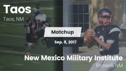 Matchup: Taos  vs. New Mexico Military Institute 2017