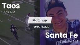 Matchup: Taos  vs. Santa Fe  2017