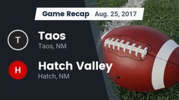 Recap: Taos  vs. Hatch Valley  2017