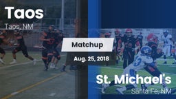 Matchup: Taos  vs. St. Michael's  2018