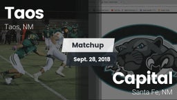 Matchup: Taos  vs. Capital  2018