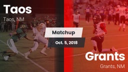 Matchup: Taos  vs. Grants  2018