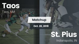Matchup: Taos  vs. St. Pius 2018