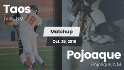 Matchup: Taos  vs. Pojoaque  2018