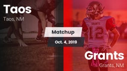 Matchup: Taos  vs. Grants  2019
