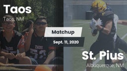 Matchup: Taos  vs. St. Pius  2020