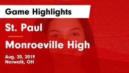 St. Paul  vs Monroeville High Game Highlights - Aug. 20, 2019