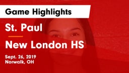 St. Paul  vs New London HS Game Highlights - Sept. 26, 2019
