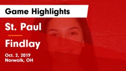 St. Paul  vs Findlay  Game Highlights - Oct. 2, 2019