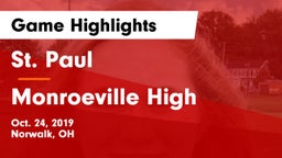 St. Paul  vs Monroeville High Game Highlights - Oct. 24, 2019