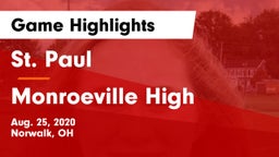 St. Paul  vs Monroeville High Game Highlights - Aug. 25, 2020