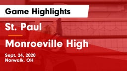 St. Paul  vs Monroeville High Game Highlights - Sept. 24, 2020