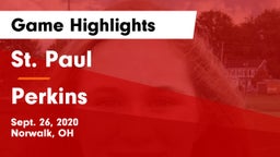 St. Paul  vs Perkins  Game Highlights - Sept. 26, 2020
