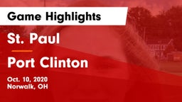 St. Paul  vs Port Clinton  Game Highlights - Oct. 10, 2020
