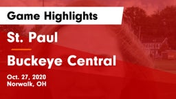 St. Paul  vs Buckeye Central  Game Highlights - Oct. 27, 2020