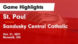 St. Paul  vs Sandusky Central Catholic Game Highlights - Oct. 21, 2021