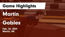 Martin  vs Gobles  Game Highlights - Feb. 26, 2024