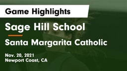 Sage Hill School vs Santa Margarita Catholic  Game Highlights - Nov. 20, 2021