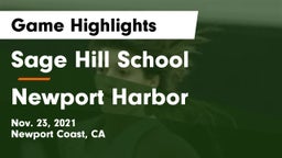 Sage Hill School vs Newport Harbor  Game Highlights - Nov. 23, 2021
