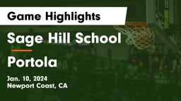 Sage Hill School vs Portola  Game Highlights - Jan. 10, 2024