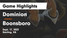 Dominion  vs Boonsboro  Game Highlights - Sept. 17, 2022