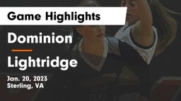 Dominion  vs Lightridge  Game Highlights - Jan. 20, 2023