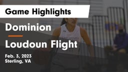 Dominion  vs Loudoun Flight Game Highlights - Feb. 3, 2023