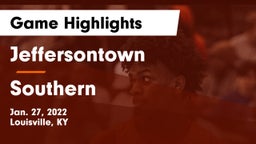 Jeffersontown  vs Southern  Game Highlights - Jan. 27, 2022