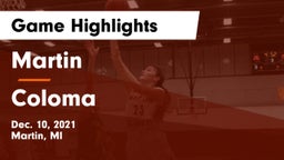 Martin  vs Coloma  Game Highlights - Dec. 10, 2021