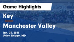 Key  vs Manchester Valley  Game Highlights - Jan. 25, 2019