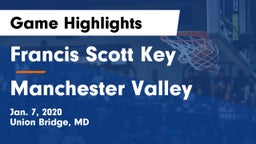 Francis Scott Key  vs Manchester Valley  Game Highlights - Jan. 7, 2020
